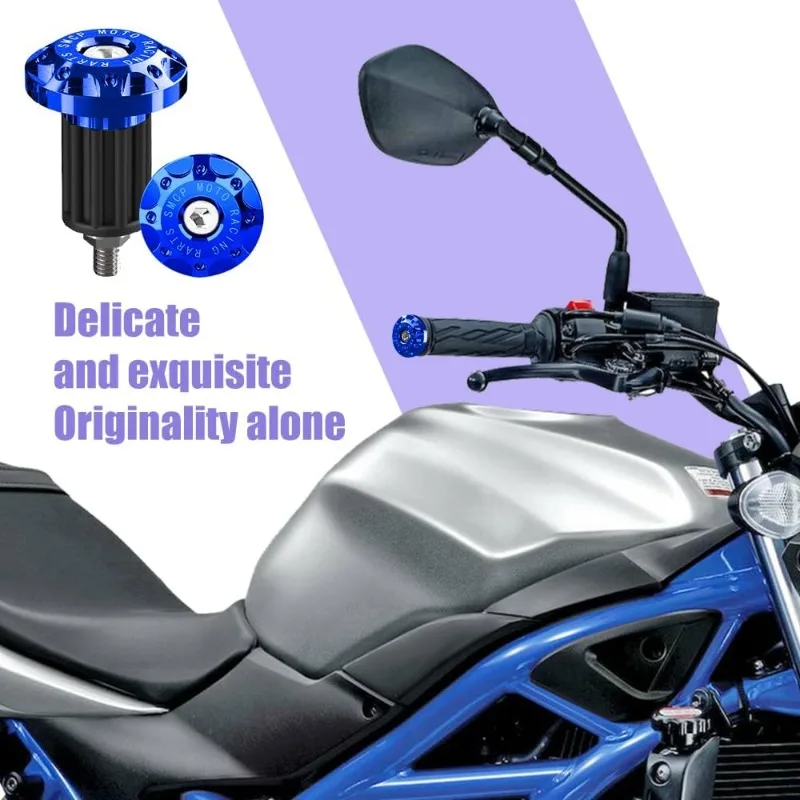 17mm Inner Diameter Motorcycle Electric Vehicle Handle Bar Ends Grips Moto CNC Metal Handlebar Motor Bike Grips Bike Accessories image 6