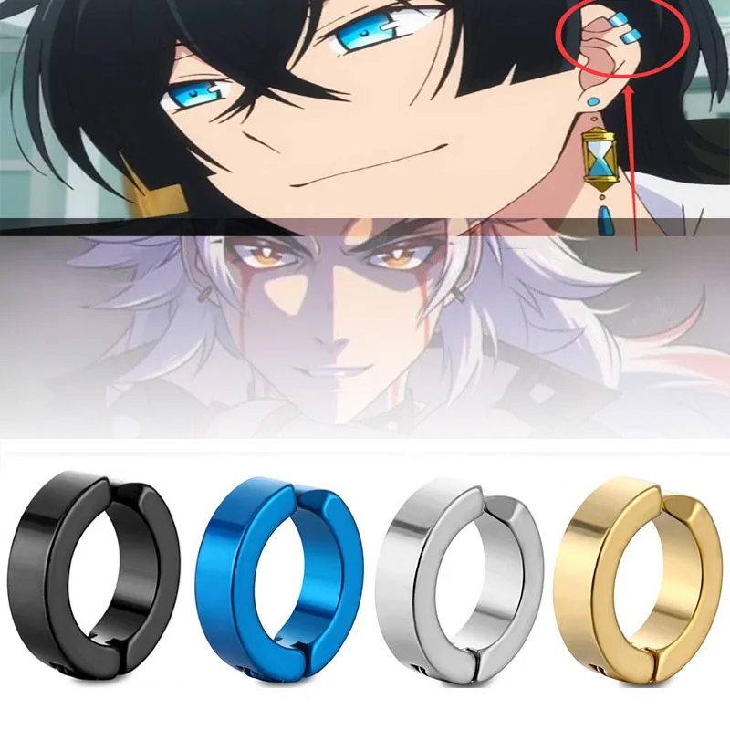 Серьги-гвоздики-vanitas-для-исследования-футляра-аниме-genshin-impact-arataki-itto-зажимы-для-ушей-на-заказ-манжеты-из-нержавеющей-стали-подарок