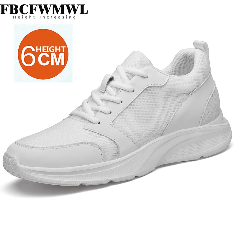 Brand Inner Height Increase Fashion Casual Shoes Men Women Size 36-43 Lovers Heightening Sneakers Mesh Breathable Sport Trainers