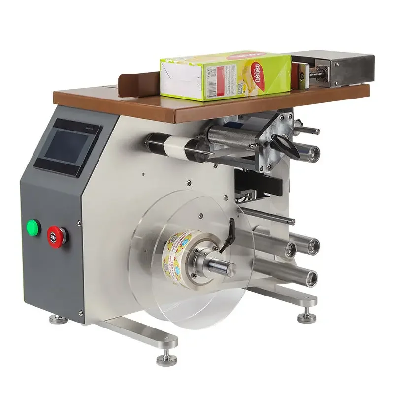 

LM-20 Manual L Type Flat Semi-Automatic Corner Labeling Machine Sealing Paper Box Labeling Machine