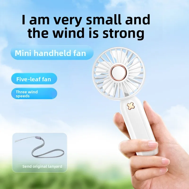 

New pocket fan handheld mini USB charging portable outdoor gift small
