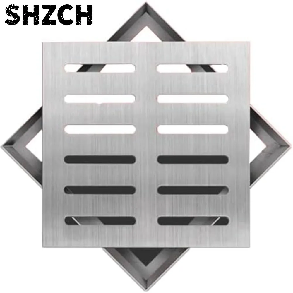 Drainage System Square Drain Cover Load-Bearing Capacity Precision Welding Rust-Proof Garden Use Outdoor Settings