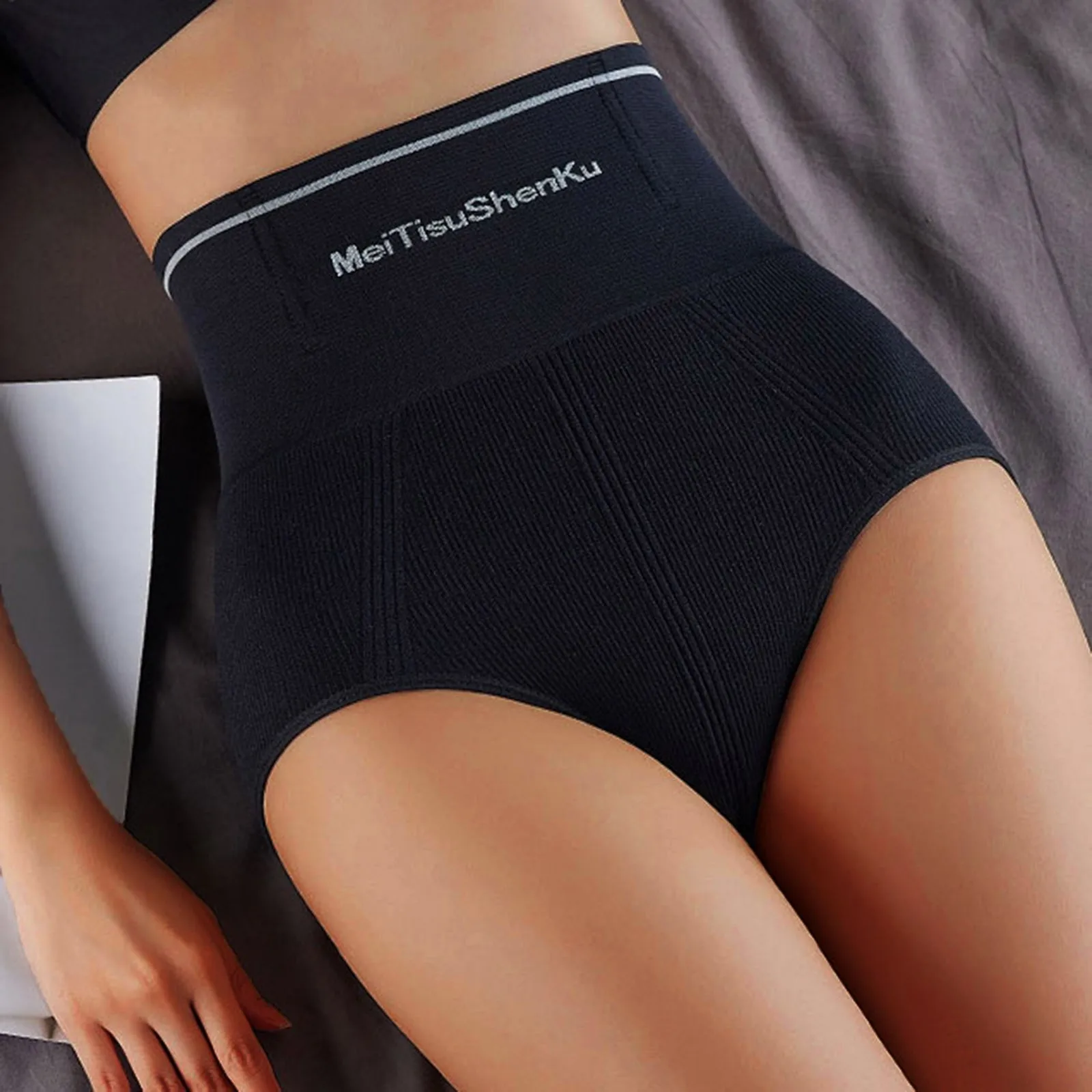 Women Panties Thin High Waist Tummy Control Hip Lift Underwear Briefs Flat Belly Postpartum Recovery Comfortable Soft Underpants