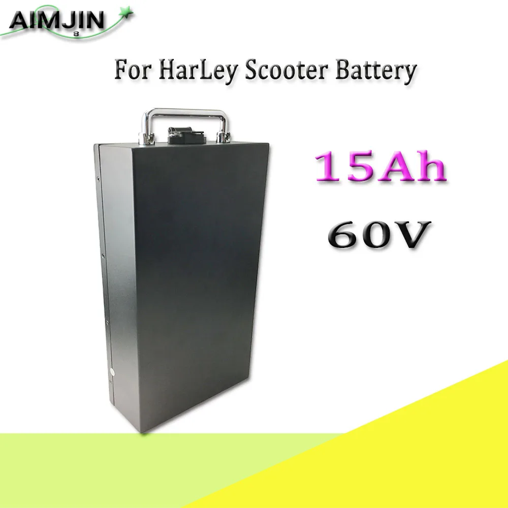 

60V 15Ah Lithium Ion Waterproof 18650 Battery for Harley Electric Scooter Bicycle
