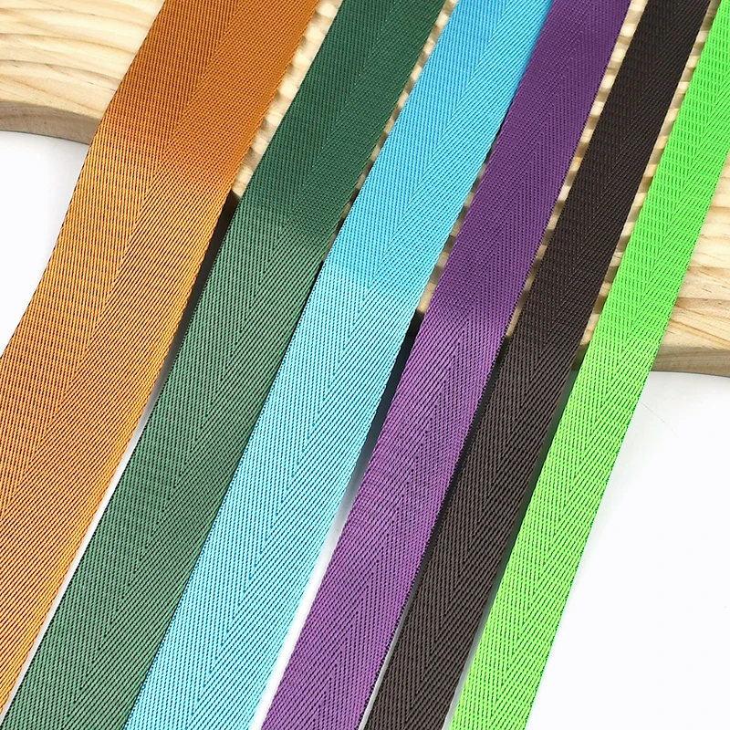 5Meters Meetee 20-50mm Colored Nylon Webbing for Backpack Strap Car Seat Belt Ribbon DIY Garment Binding Tape Sewing Accessories