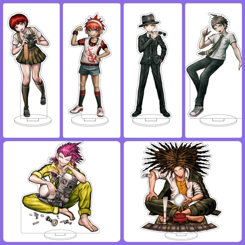 Makoto Naegi Figure Stand Halloween Gifts Anime Danganronpa: Trigger Happy Havoc Cosplay Acrylic Stand Ornaments