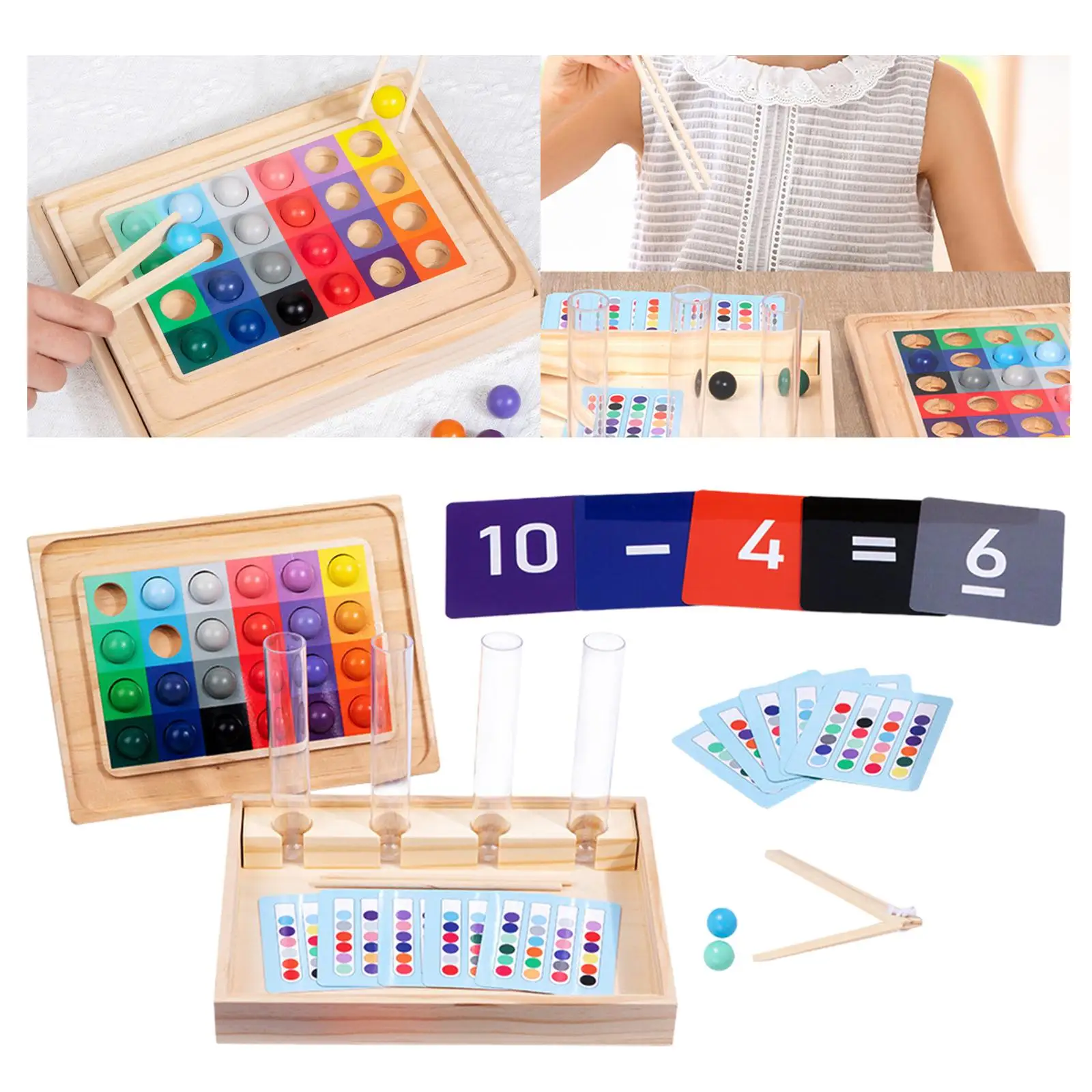 Clip Perlen Reagenzglas Spielzeug Vorschule lernen Spielzeug Regenbogen Clip Perle Puzzle frühe Bildung Spielzeug Farbe Sortier spiel für Kinder Geschenke