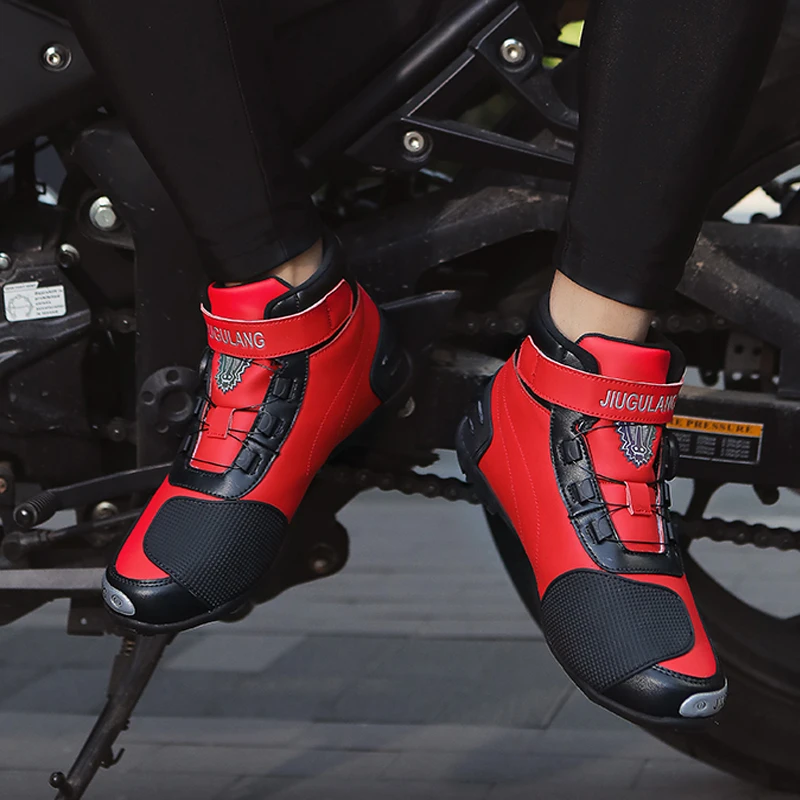 Nowe buty motocyklowe mężczyźni kobiety rycerz jazda na świeżym powietrzu antypoślizgowe zimowe trampki buty rowerowe górskie wyścigi drogowe