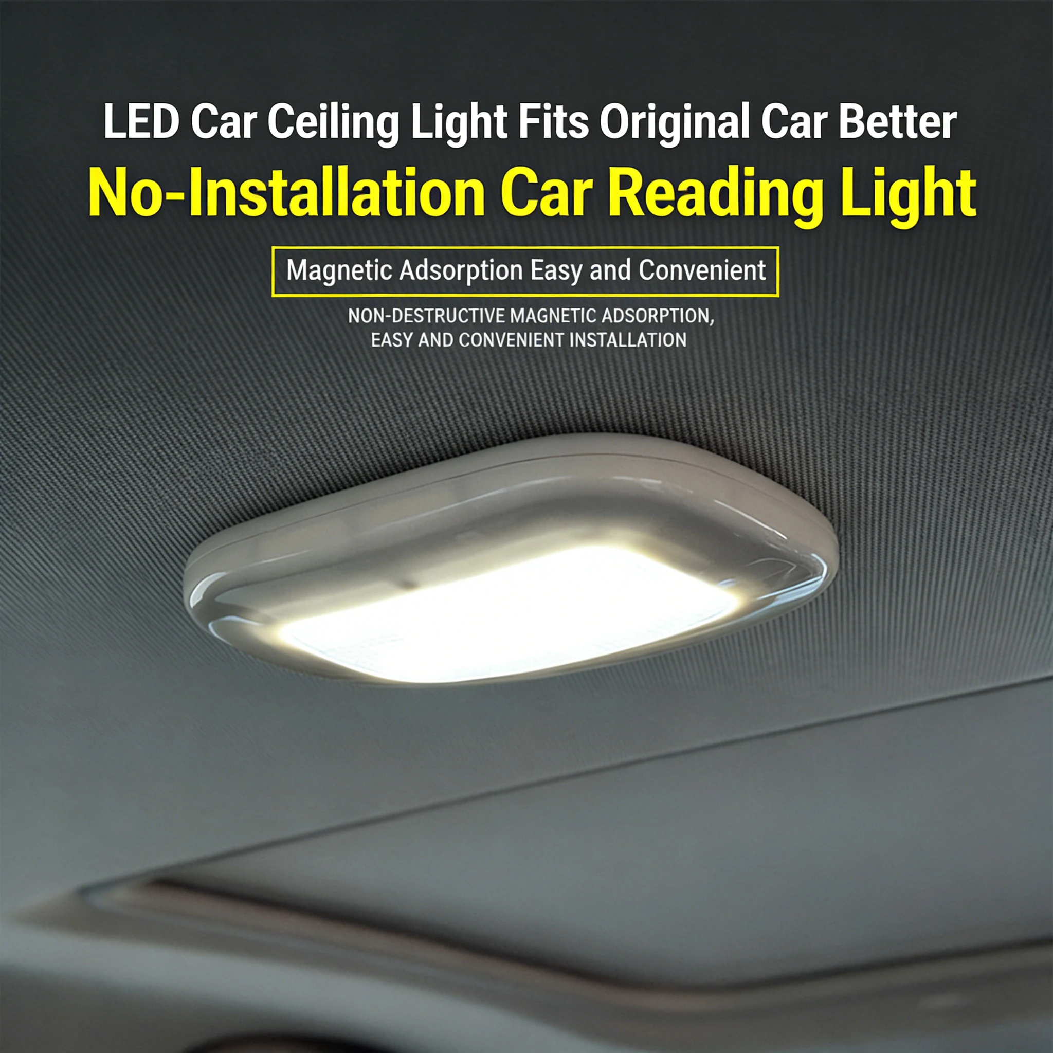 

Миниатюрный магнитный автомобильный светильник для чтения, USB-перезаряжаемый, сверхъяркий, для салона автомобиля, багажника и дверей