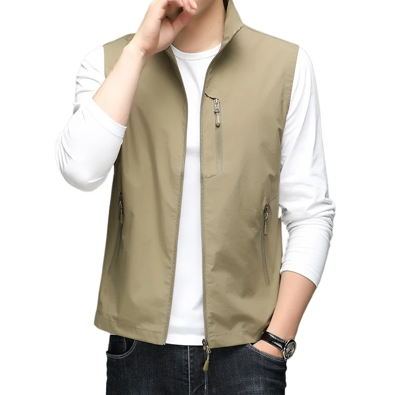 

Latest men's autumn and winter waterproof vest sleeveless practical fashion outdoor running work and fishing