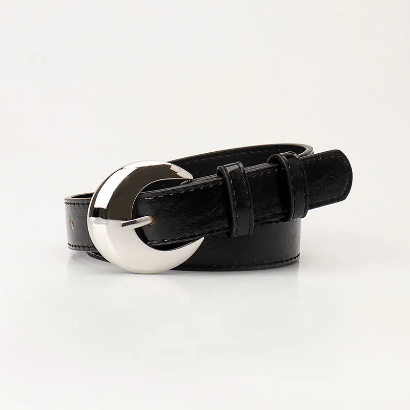 Damengürtel, Modetrend, Persönlichkeitsdesign, vielseitiger Jeansgürtel, Hip Hop, Mädchen, Rose, Rot, Pu, Silber, Schnalle, Bund – Detail 6