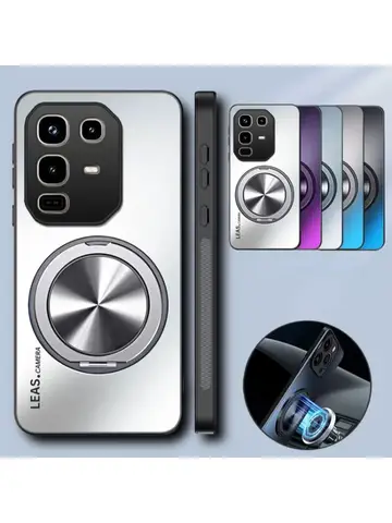 Custodia magnetica per anello magnetico Magsafe per Infinix Note 50 Pro Plus 50S 50X Hot 50I Pro Plus 4G 5G Custodia protettiva per cavalletto posteriore