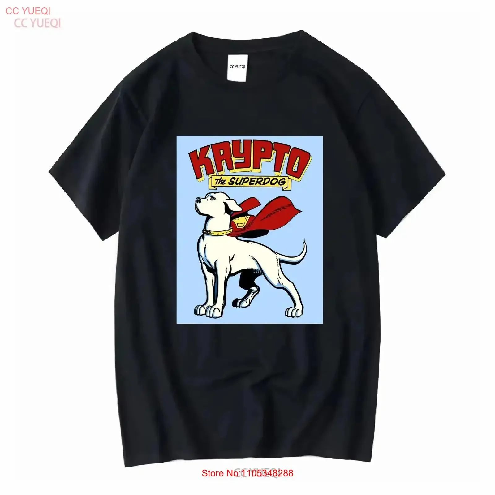 Футболка Krypto the Superdog, 100% хлопок, высокое качество, винтажный стиль, дизайнерская одежда в уличном стиле, слегка повседневная, универсальная.