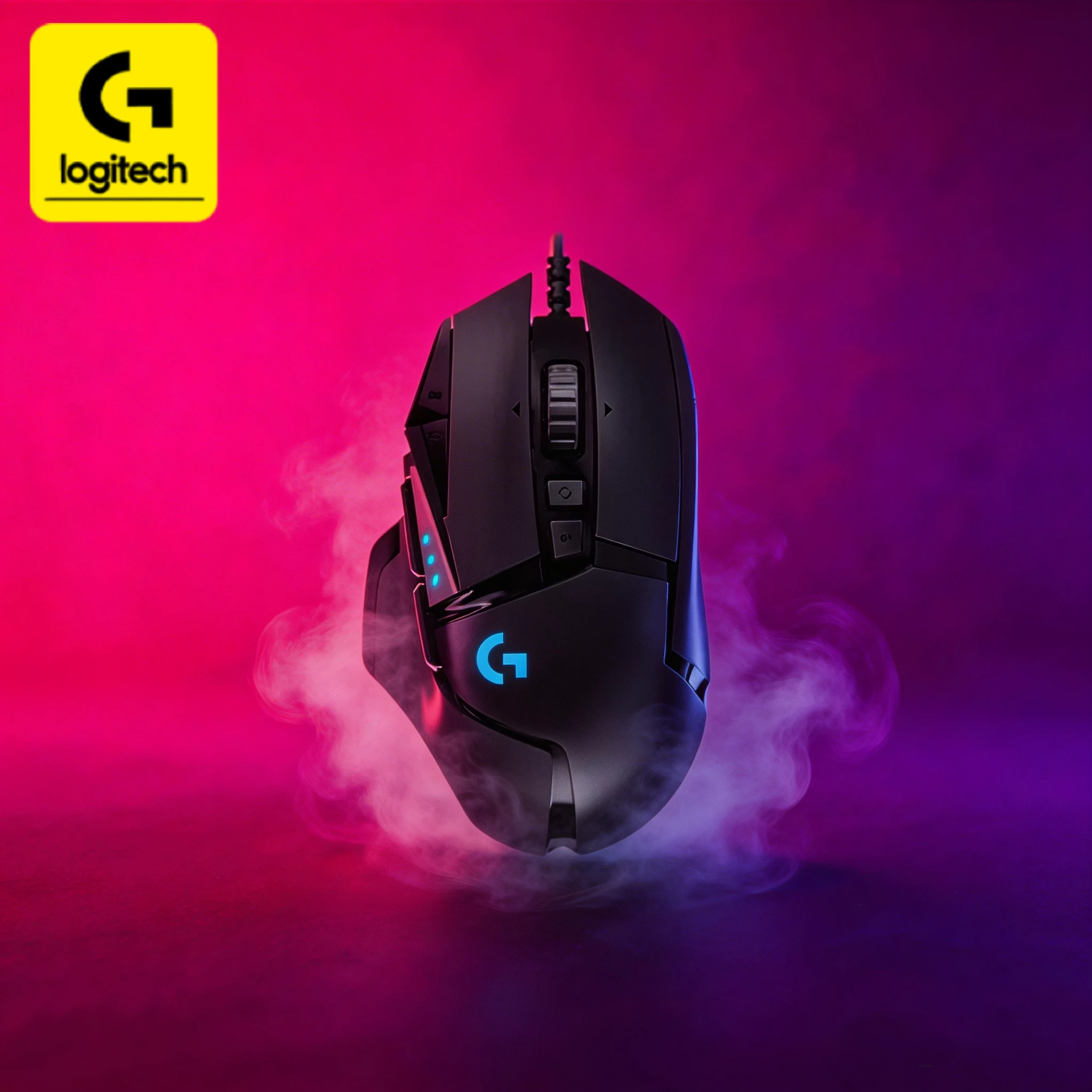 

Professional hunting mouse G502/G402/G203, adjustable settings, long-lasting battery + RGB lighting effect