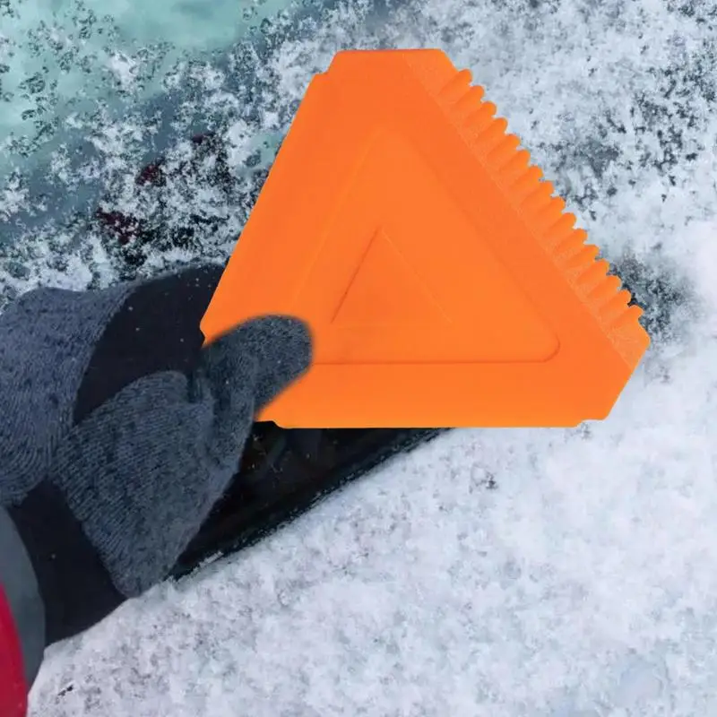 Ice Scrapers For Car Windshield Double-Edged Car Windshield Defrost Scraper Glass Scraper Tool Compact Window Scraper Snow