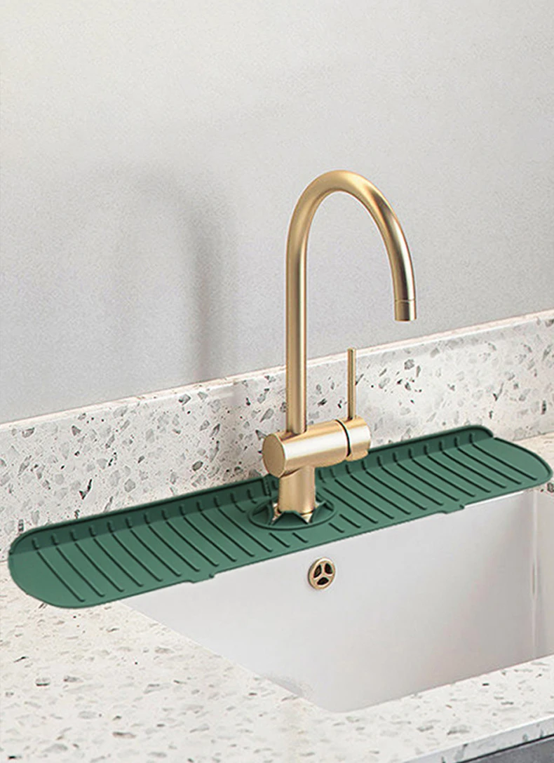 Silikon Drainage Pad Bad Küche Wasserhahn Tropf matte Waschbecken Waschbecken spritzwasser geschützt Abfluss Pad Tisch Wärme isolation schutz – Detail 7