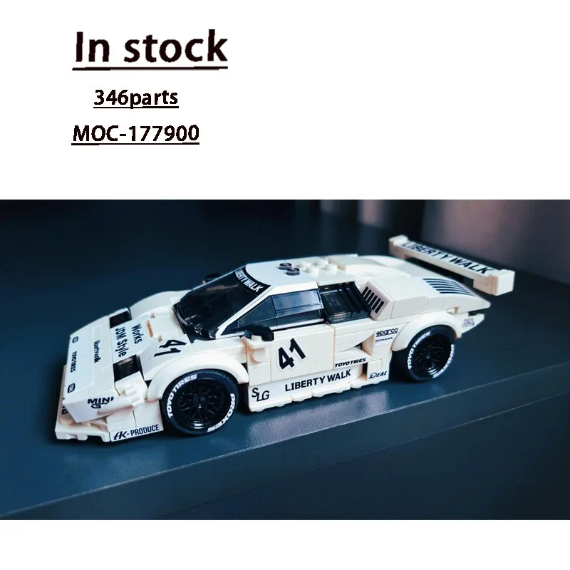 

MOC-177900Новый классический культовый спортивный гоночный автомобиль F40, модель строительного блока 346 деталей, игрушка-конструктор на день рождения для мальчиков и детей