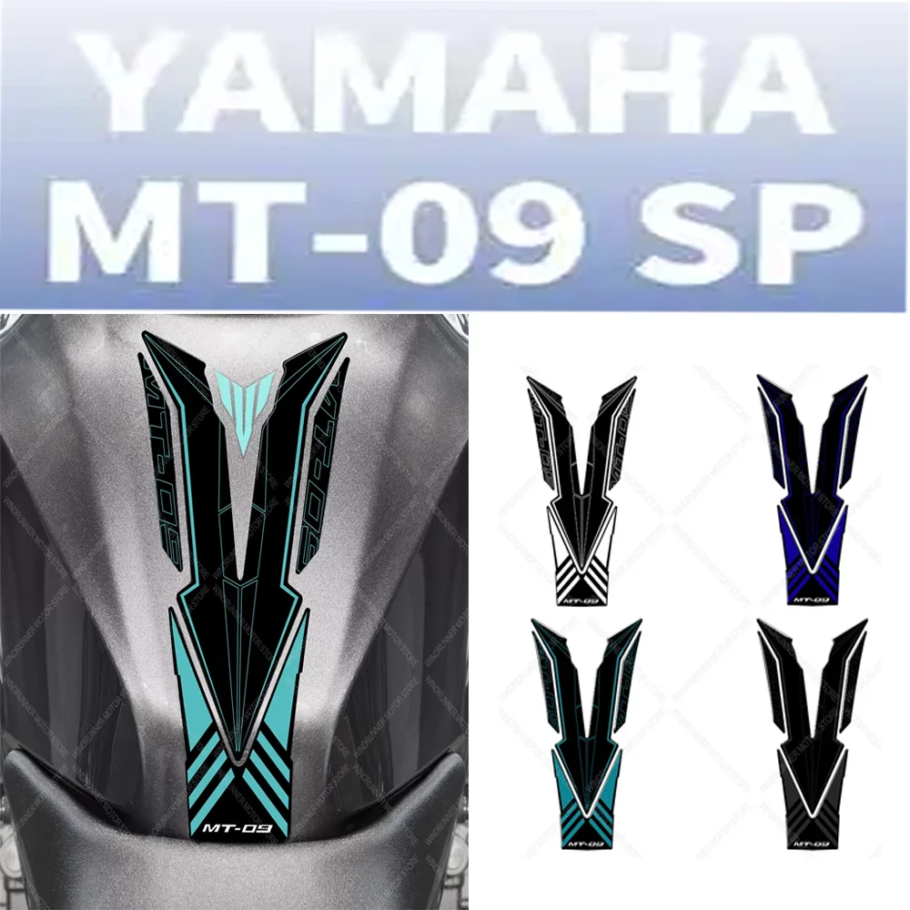 

Motorcycle Accessories Waterproof Protective Sticker Tank Pad Sticker 3D Epoxy Resin Protective Sticker For MT 09 MT09 SP 2024