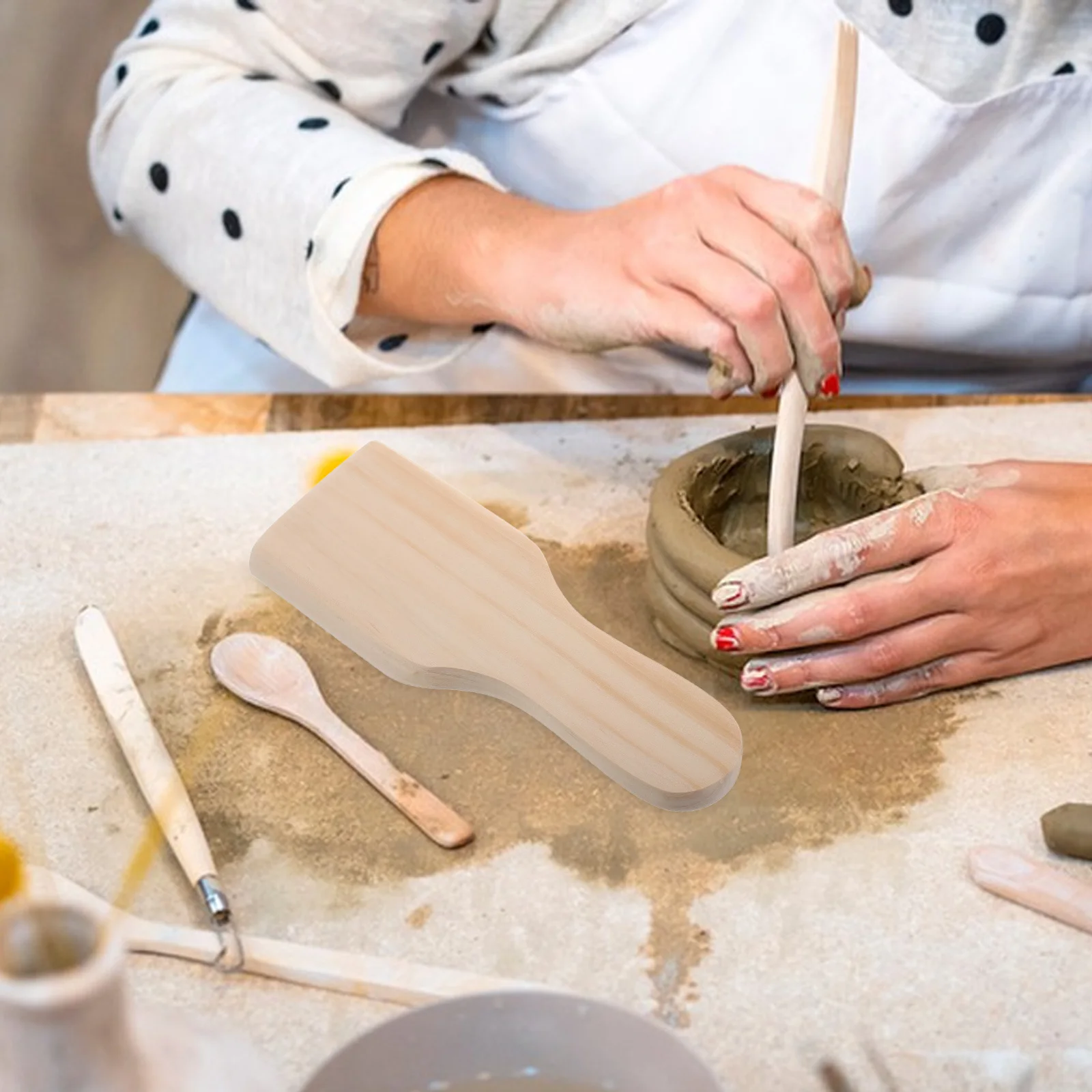 

Arc Clapper Ceramic Carving Working Paddle Miniature Sculpting Shaping Artistic Creations Durable Material Accessories Modeling