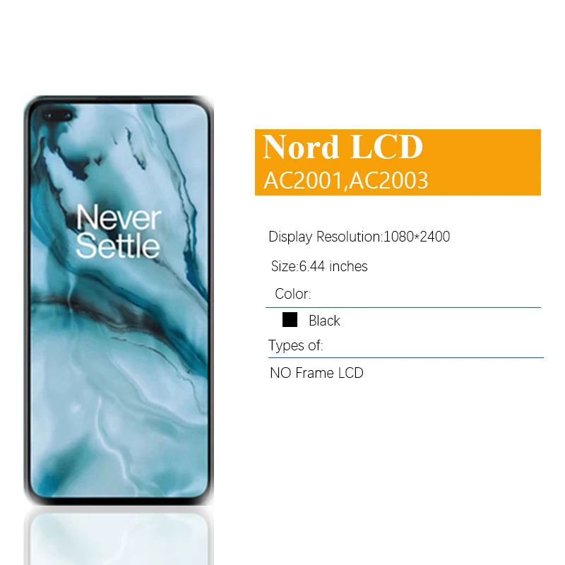 Imagem -02 - Conjunto de Painel Digitalizador de Tela Sensível ao Toque para Oneplus Nord Display Lcd Oneplus Nord Ac2001 Ac2003 8z