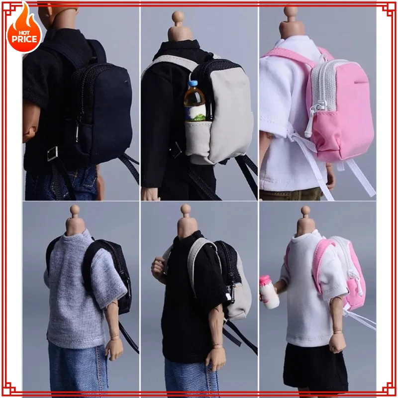 

1/12 Scale Fashion Male Soldier Shoulder Travel Sports Backpack Bag Doll Model for 6" Notaman 02w Action Figures Body