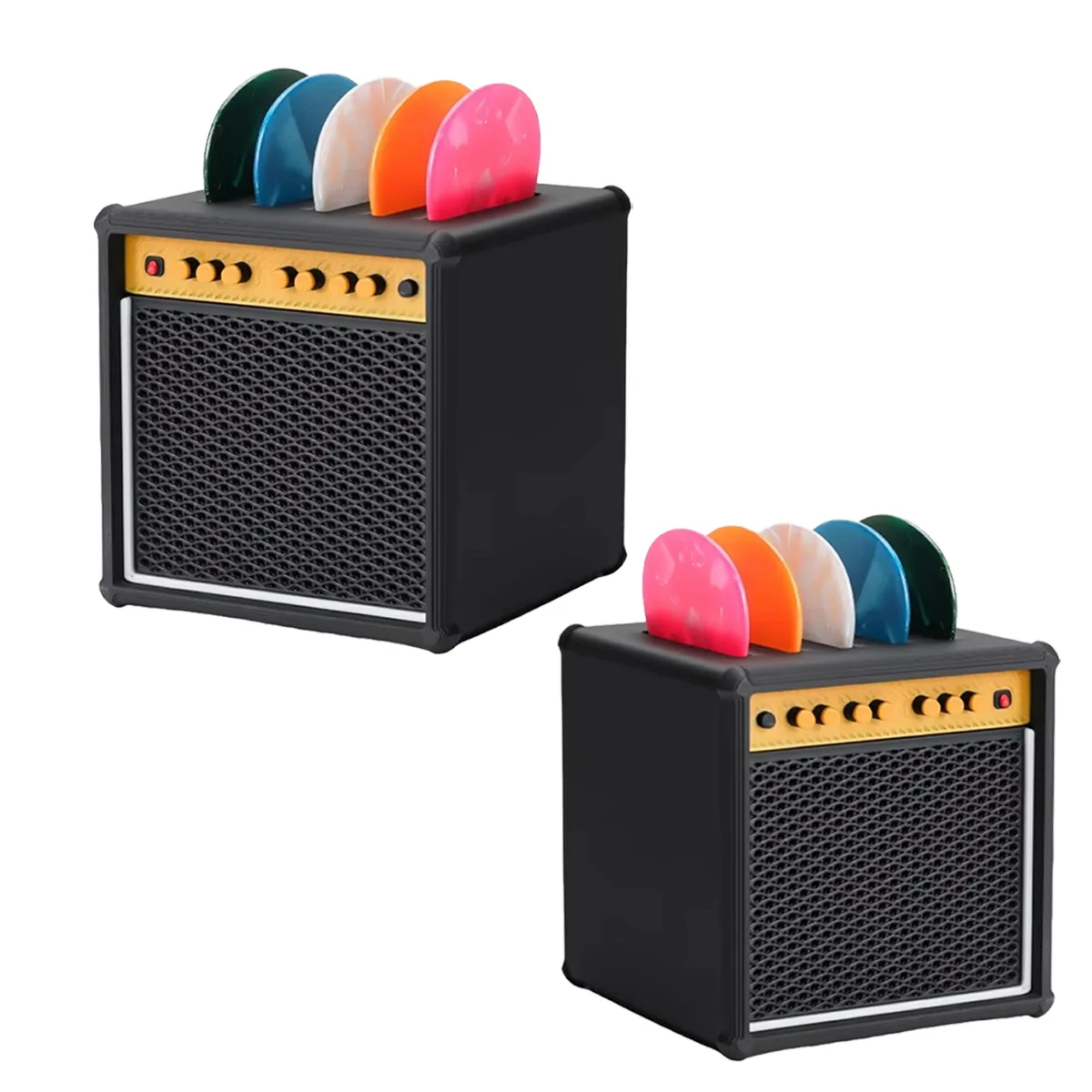 Miwayer Compact Portable Guitar Pick Display Case, 3D‑Printed Drawer Design, Dustproof Waterproof for Guitar Enthusiasts