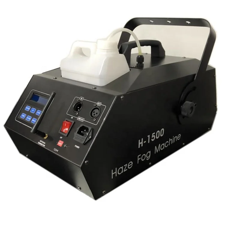 1500W DMX512 Control Stage Equipment Thin Fog Wireless Remote Control Haze Machine for Stage Lighting
