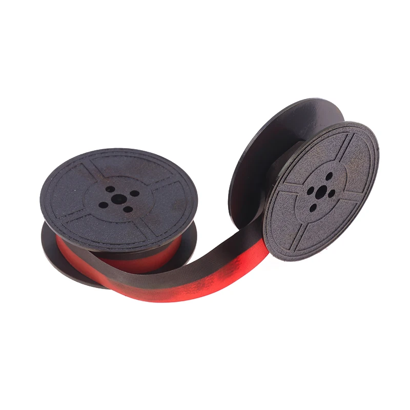 1Pcs Universal Typewriter Ribbon Twin Spool Typewriter Ribbon Twin Spool Replacement Pack for Most Typewriter (Red, Black)