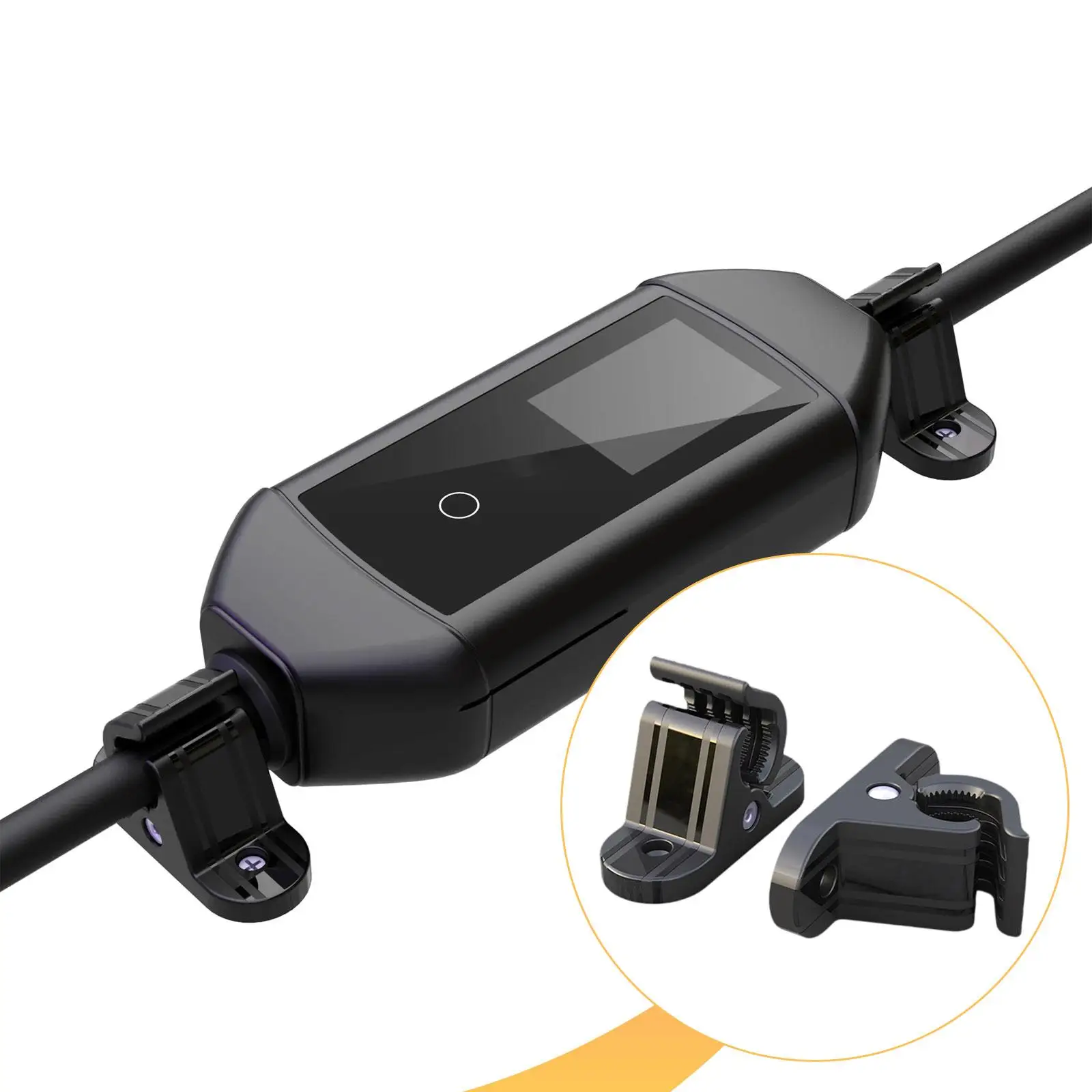 Electric Vehicle Charger Holder Bracket Clamp Universal Fixed Clip Wall Mount Stand for Portable Car Charging Station