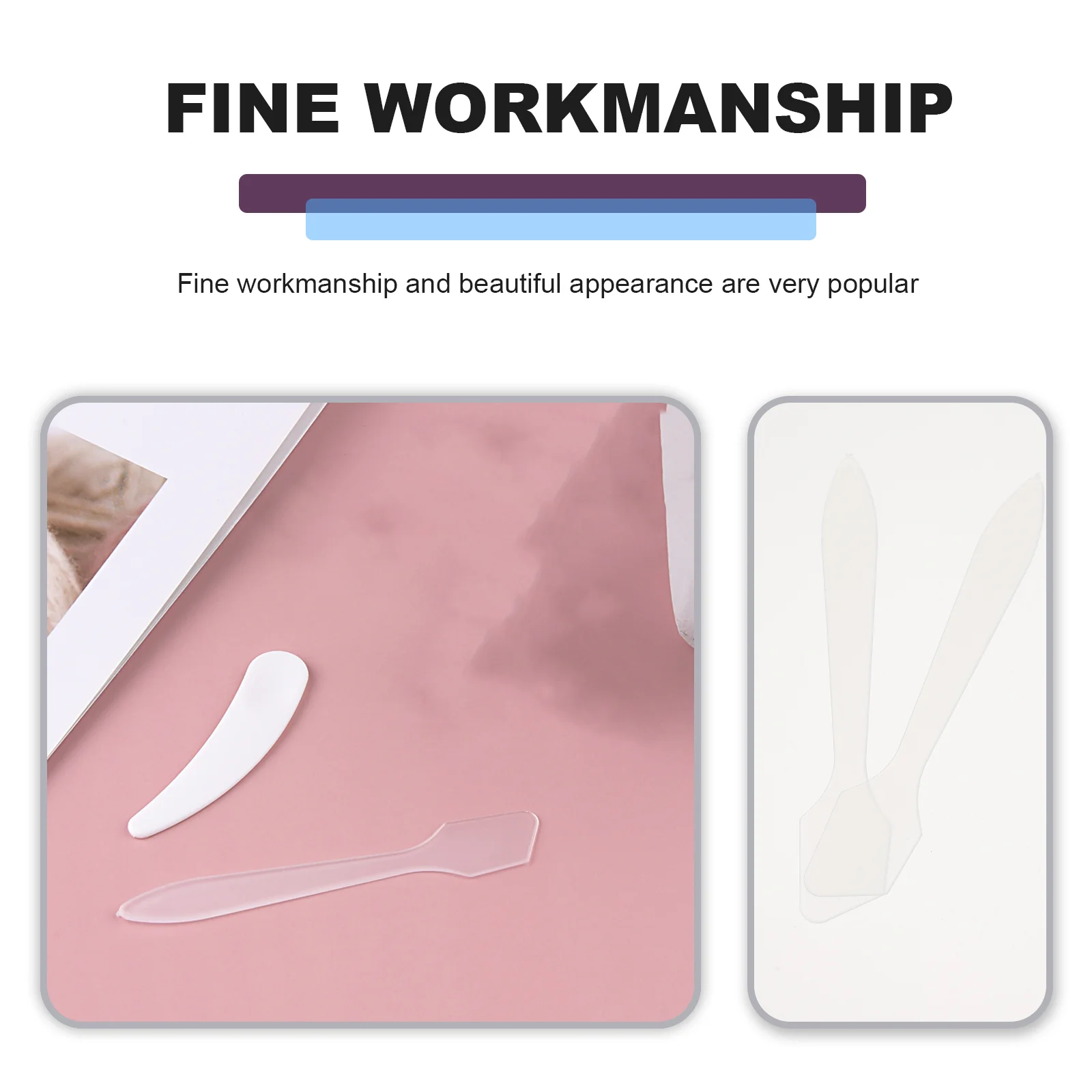 

10pcs Moon Shaped Plastic Spoon For Eye Cream Face Mask Mixing Sampling Facial Skincare Tool Spatula Beauty Scoop