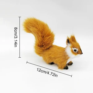Künstliche Simulation Kunde Tiergesetz, gefälschte Eichhörnchen, Gartenverzier, Home Tischdekoration, 1PC 10 Hauptverkaufs -Eichhörnchen - №1