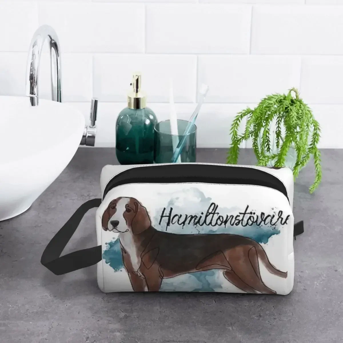 

Акварельный полиэстер, мужская деловая портативная сумка для хранения, женская дорожная косметичка, подвесная сумка для мытья