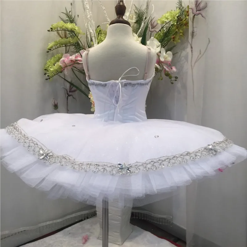 Professional High Quality Adult Girls Stage Competition Performance Wear Classical White Ballet tutu