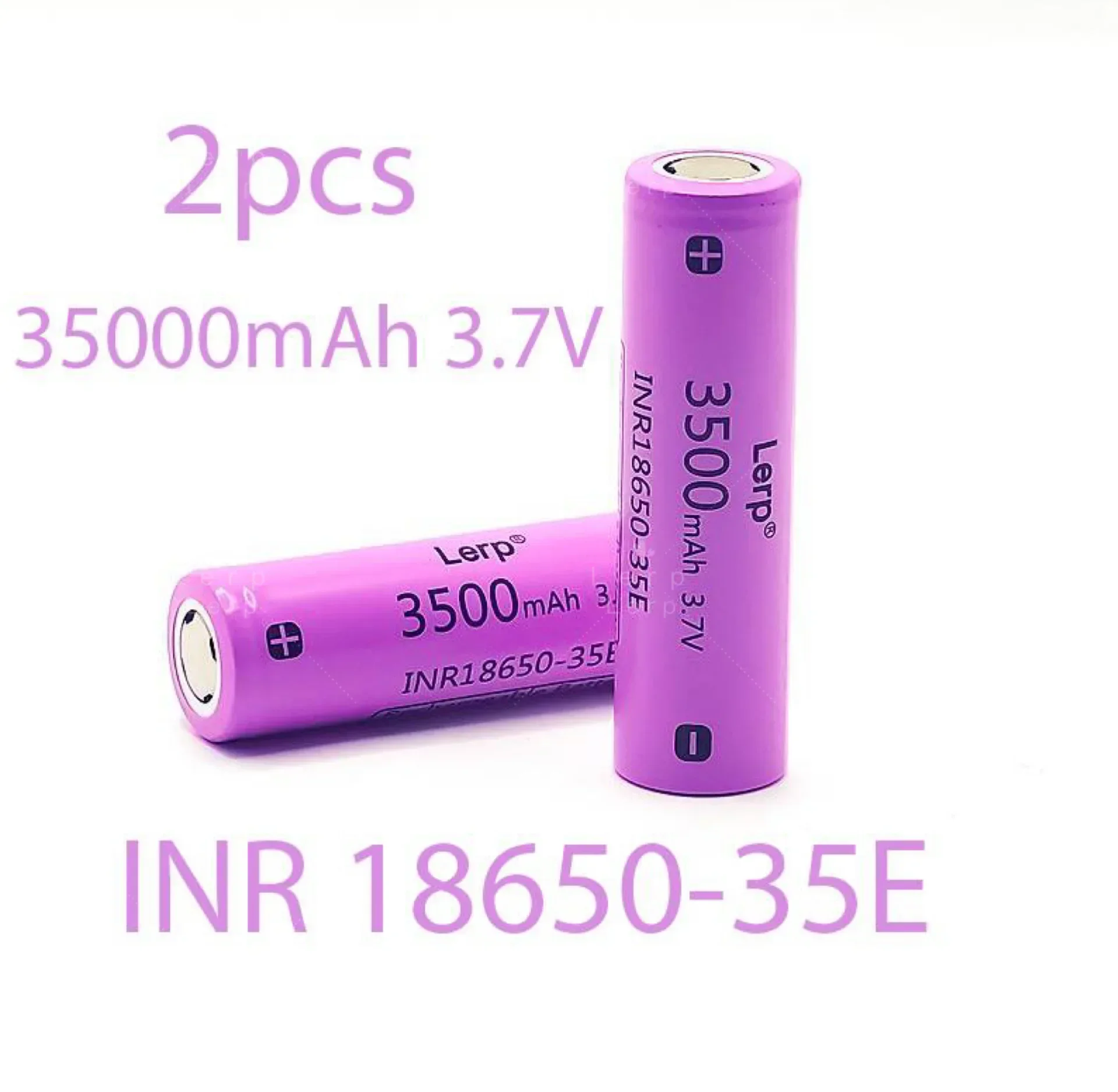 The latest 18650 rechargeable lithium battery is 100% original 3.7V 3500mAh, suitable for various electronic products