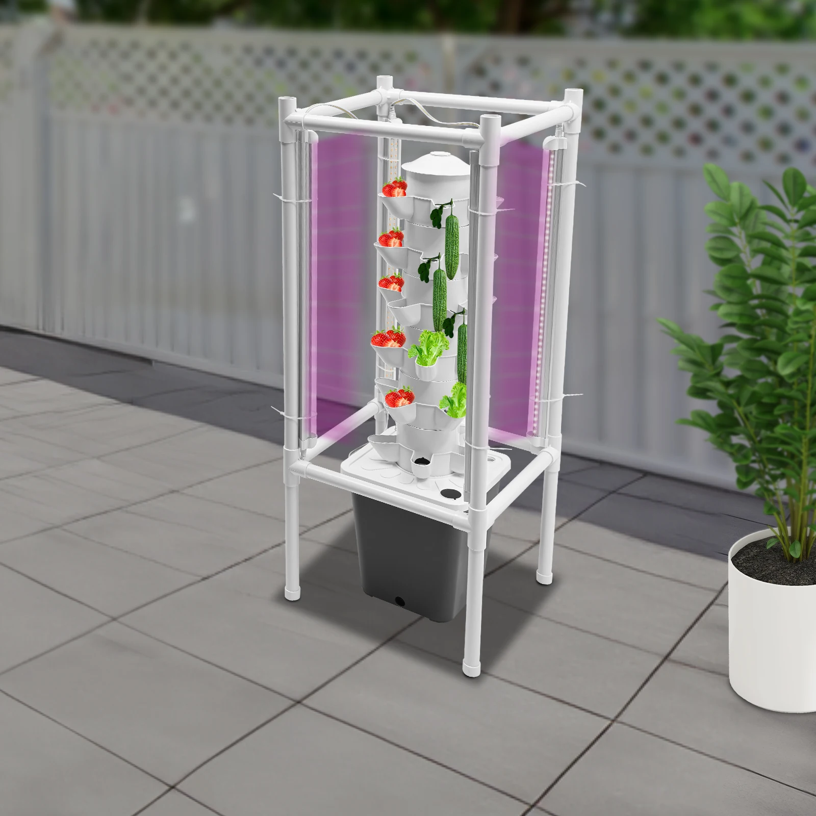 

Серый набор для выращивания гидропоники. Пищевой полипропиленовый материал, водостойкий и устойчивый к коррозии для длительного беспочвенного выращивания.