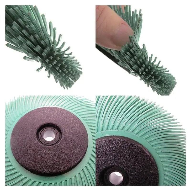 worthown-radial-bristle-brush-nylon-bristle-disc-for-metal-polishing-rust-removal-green