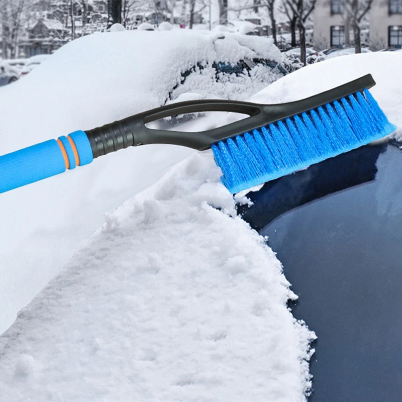 Winter Detachable Car Snow Sweeping Shovel With EVA Foam Handle Cleaning Scraping Tool Ice Scraper Removal Brush Auto Windshield