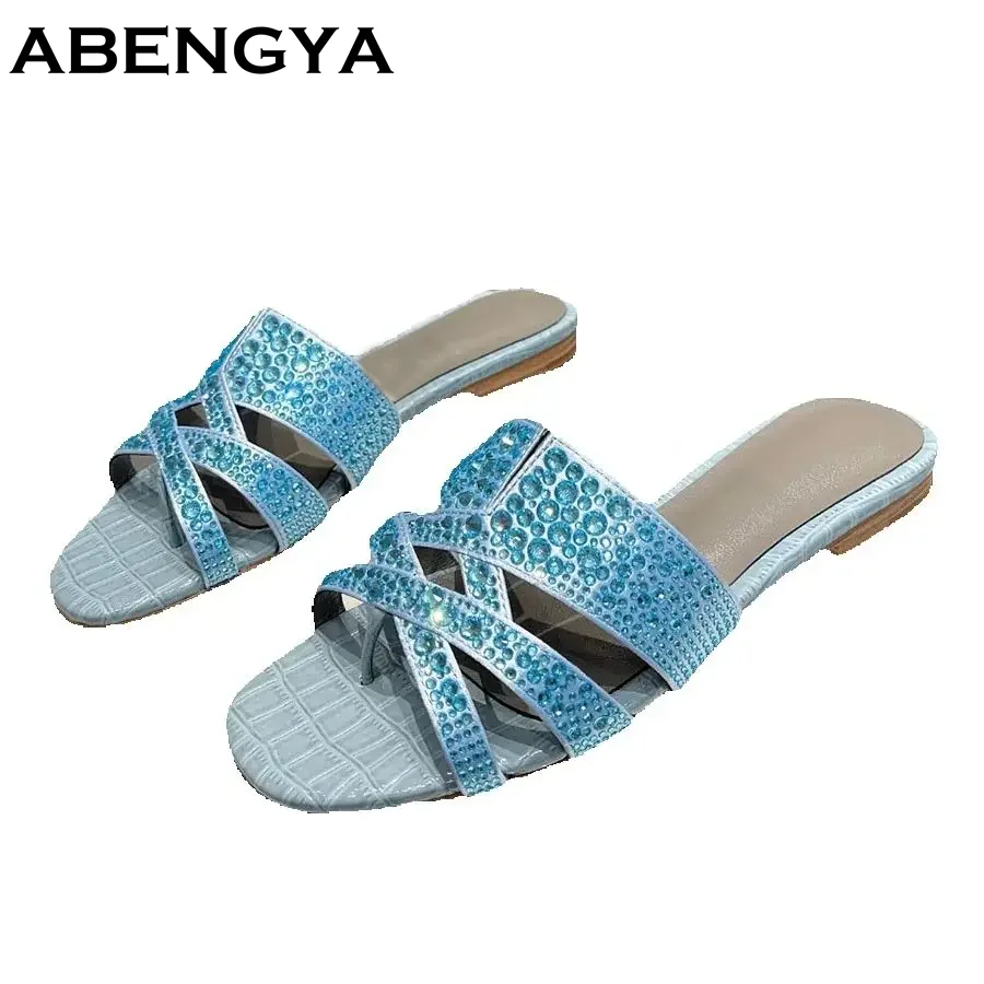 

New Flat Slippers Women Open Toe Slides Summer Beach Shoes For Woman FlipFlops Modern Slippers Woman