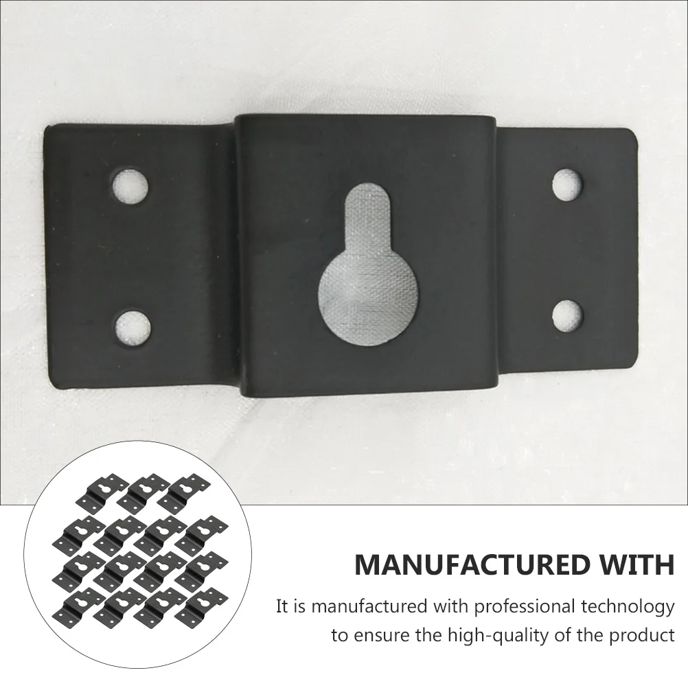 

15Pcs Speaker Hanger Plate Heavy Duty Iron Mounting Bracket for Surround Sound Box Wall Hanging Audio Equipment Display