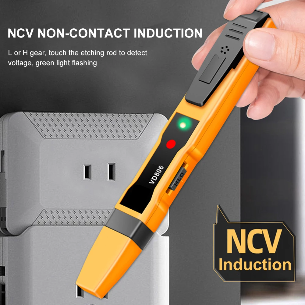 70-250V Electric Indicator AC/DC Voltage Meter Electric Voltage Detector Pen Non-contact Inductive Voltage Tester Pen