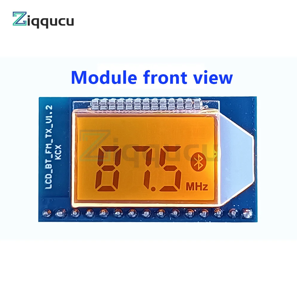DC 3,7 V-5,0 V FM стерео аудио передатчик печатная плата Bluetooth вперед 500m FM радио модуль 76-108MHz жк-дисплей модуль