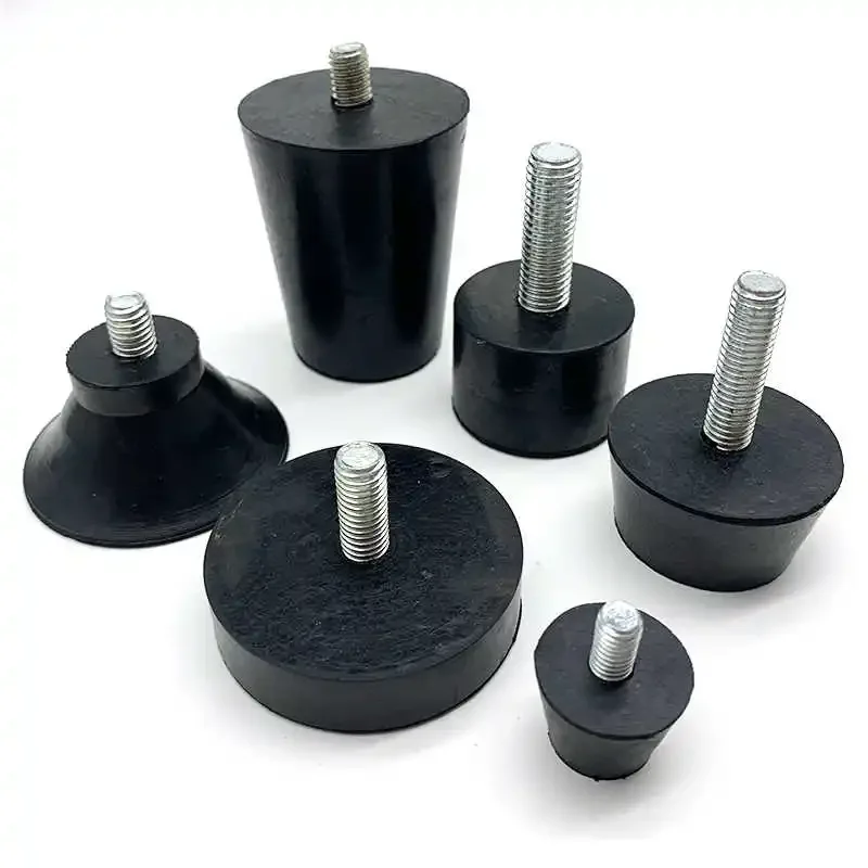 4 قطعة وسادة قدم مطاطية قابلة للتعديل مع المسمار M6 M8 M10 الجدول كرسي أسود التسوية وسادة للقدم الأثاث الساق المضادة للصدمات حماية #4