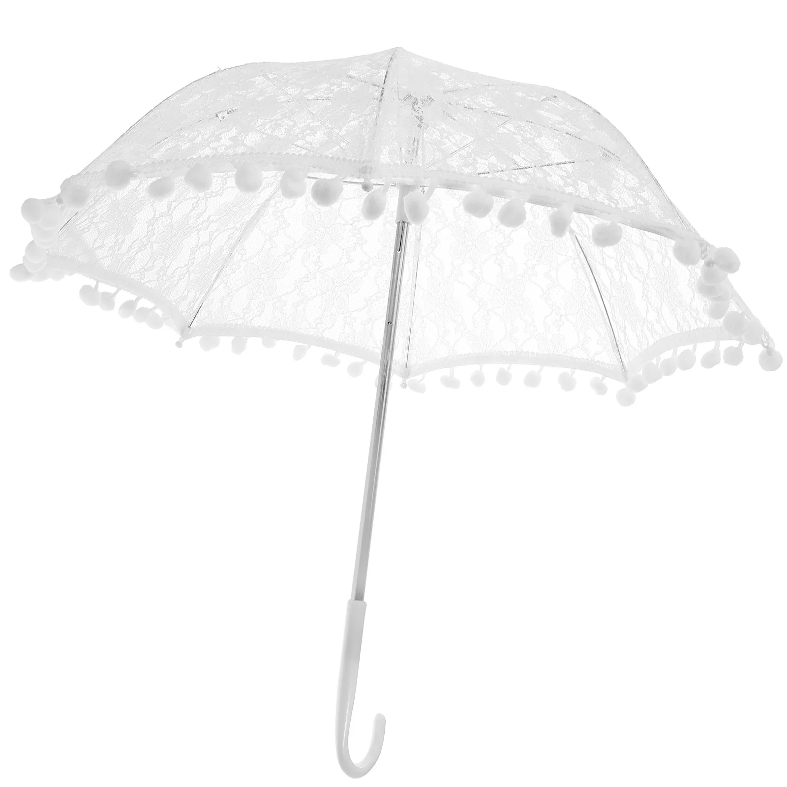 1 قطعة مظلة الزفاف الدانتيل المظلة أنيقة التطريز الكريات خفيفة الوزن ديكور حفلات الزفاف خمر زهرة الرقص الصورة #5