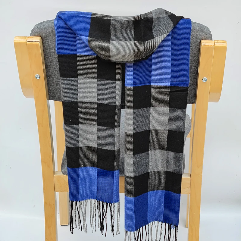 Warm classic lattice Scarves Fashion Casual popular Cashmere Couple Plaid Winter Men business Unisex muffler hijab