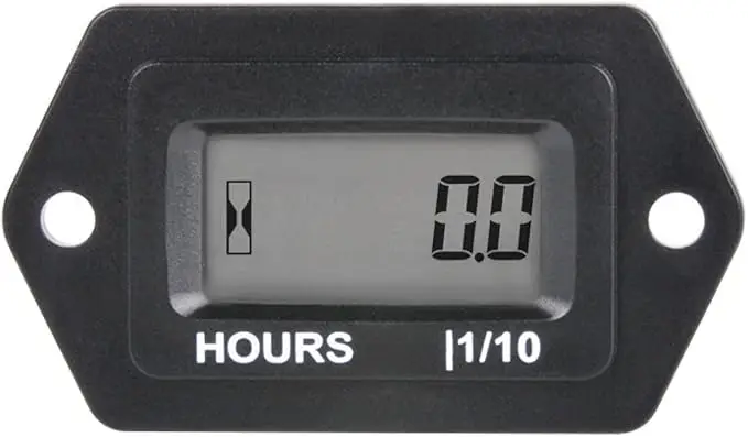 AC/DC 5V to 277V, Digital Hour Meter Kits,Hours Accumulate for Garden Tractor Generator Compressor ATV Outboard Motor Golf Cart