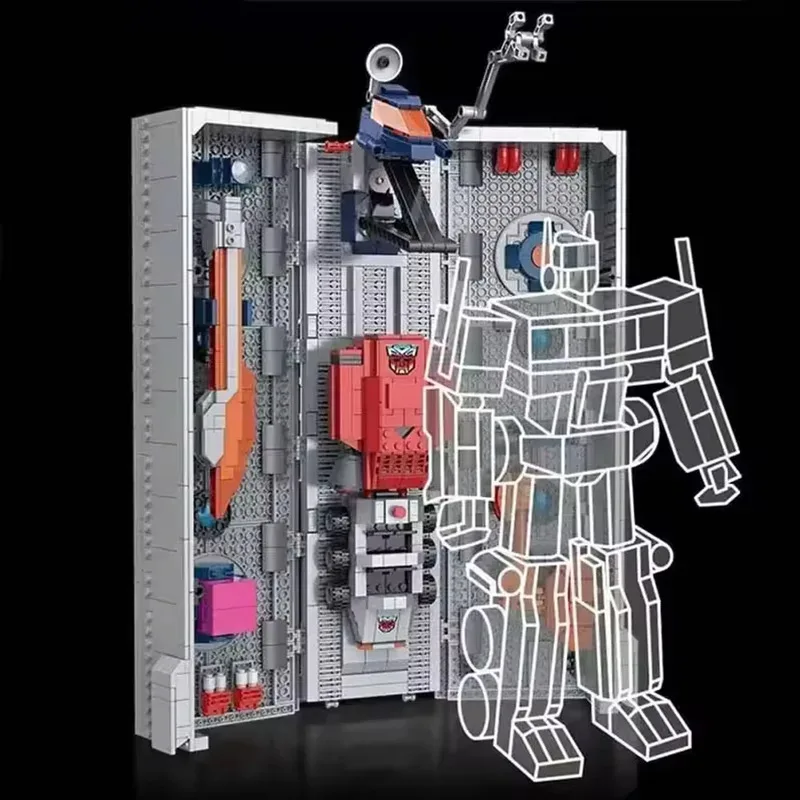 1766PCS Compatibel Optimus Truck Gecombineerd Vervoer Bouwsteenmodel Educatief Baksteen Speelgoed Voor Jongen Verjaardag Kerstcadeau