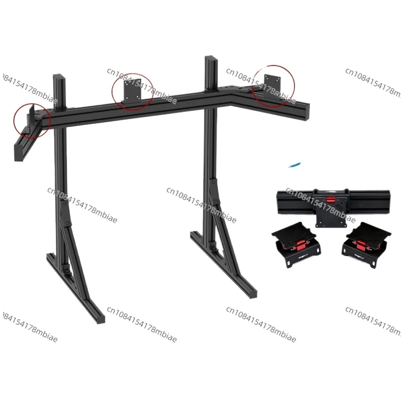 Racing simulator bracket landing triple screen bracket triple screen hanger screen