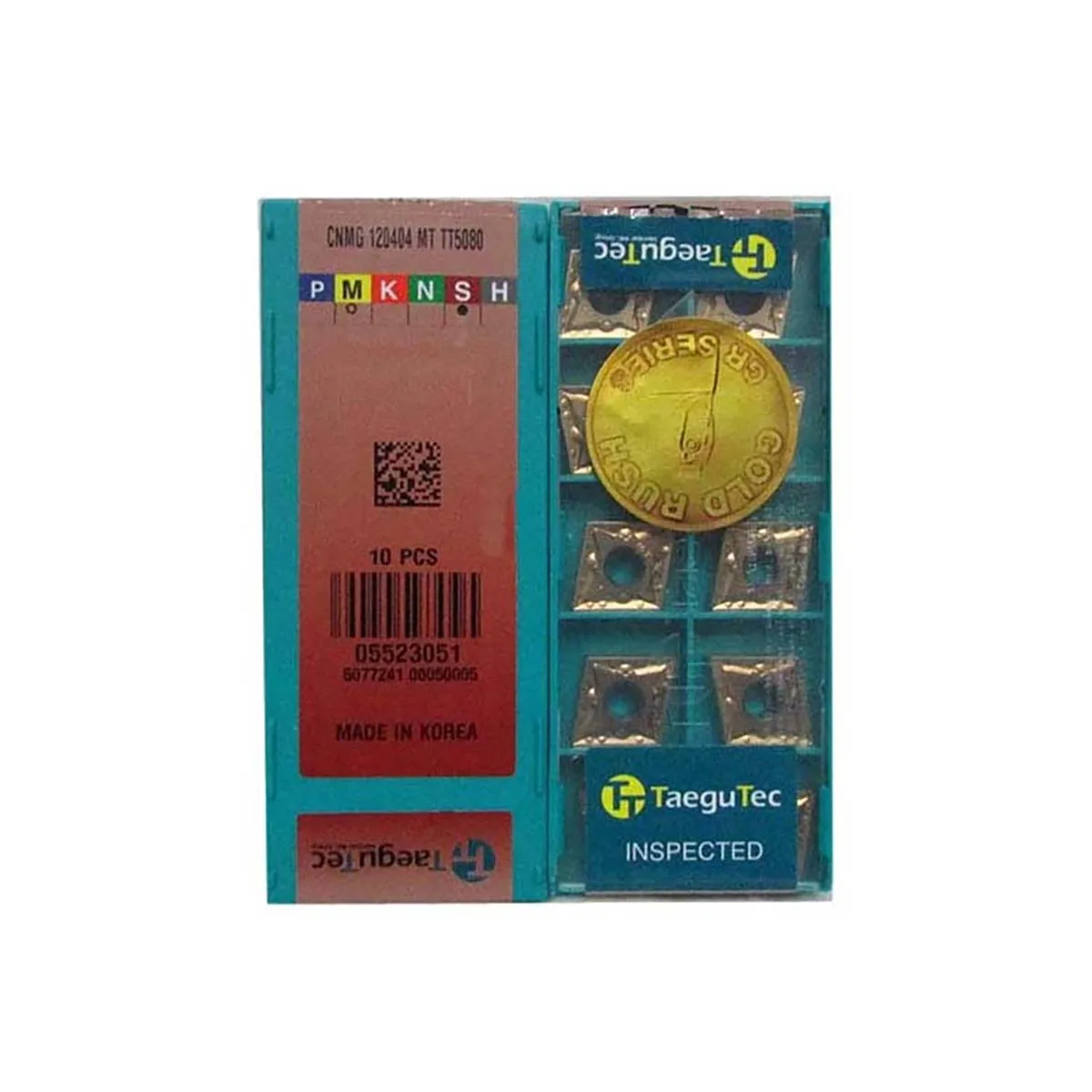 

TaeguTec 100% оригинальная Поворотная вставка CNGG CNMG CNGG120402-ML TT5080