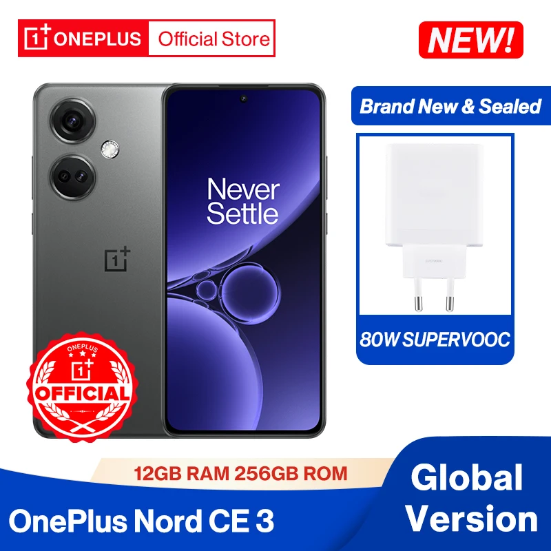 12GB SUPERVOOC 3 Nord Camera 782G 120Hz 80W Version AMOLED