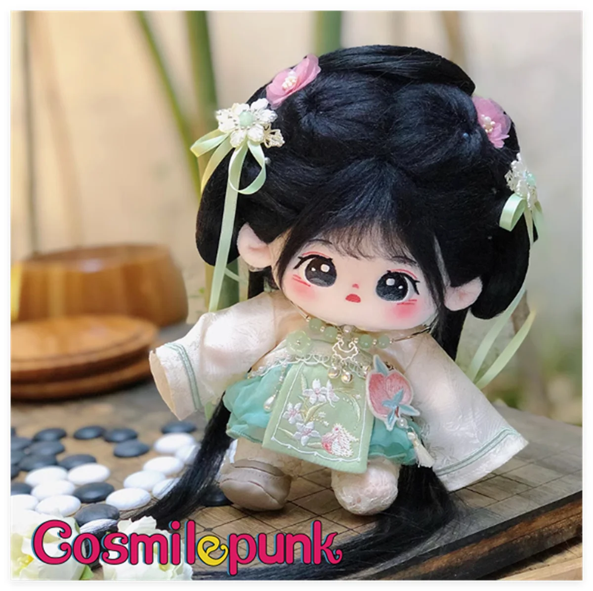 Lovely Hanfu Costume Clothes Outfit Suit For 20cm Plush Doll Lotus Ancient Clothing Toys Cute Cosplay Summer